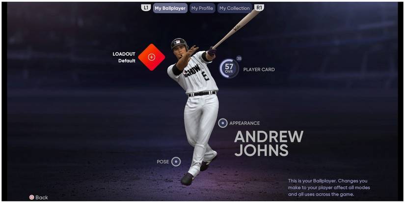 MLB The Show 21 My Ballplayer Menu In Road To The Show