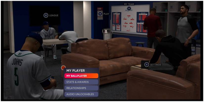 MLB The Show 21 My Player Menu In The Clubhouse