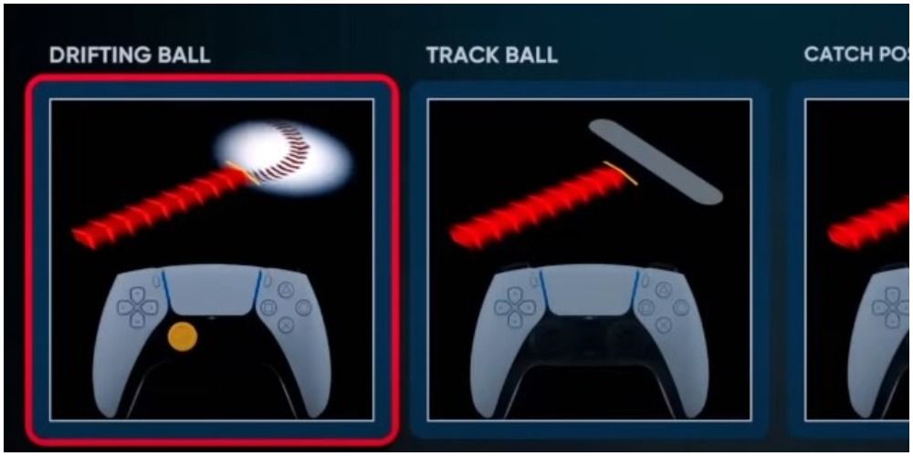 MLB The Show 21 Selecting The Drifting Ball Option In Fielding