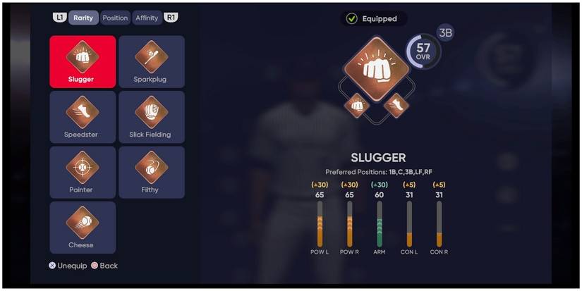 MLB The Show 21 Slugger Type Stat Boosts