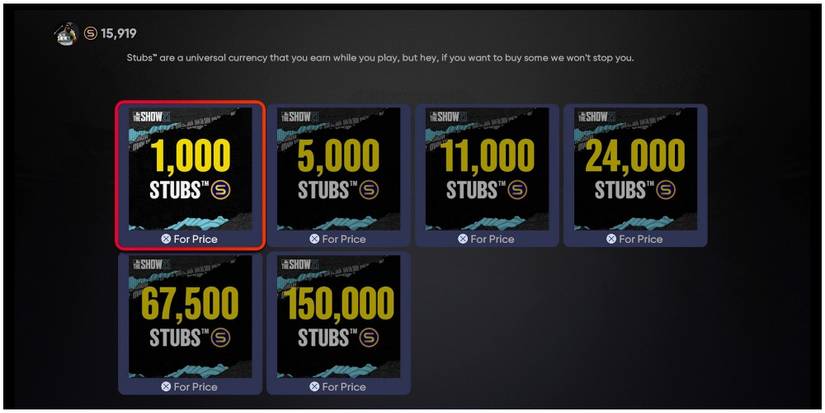 MLB The Show 21 Stubs Packs In The Playstation Shop