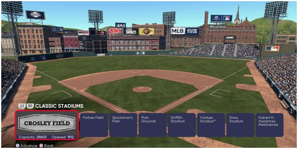 MLB The Show 21 Viewing Stadiums In The Menu