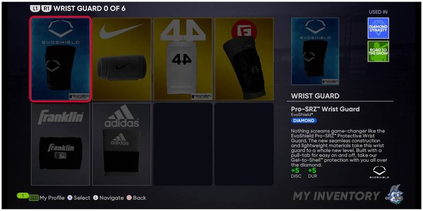 MLB The Show 21 Wrist Guard Equipment