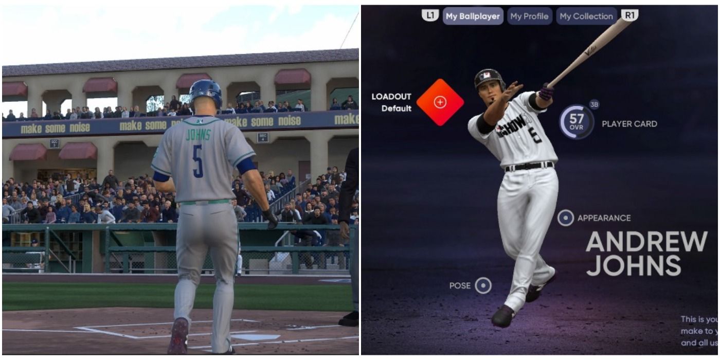 MLB the Show 21 How To Equip Items Collage Touching Home Plate And Loadout