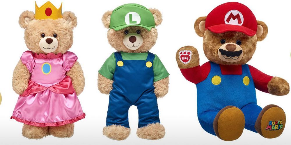 Mario Luigi Peach Nintendo Build A Bear