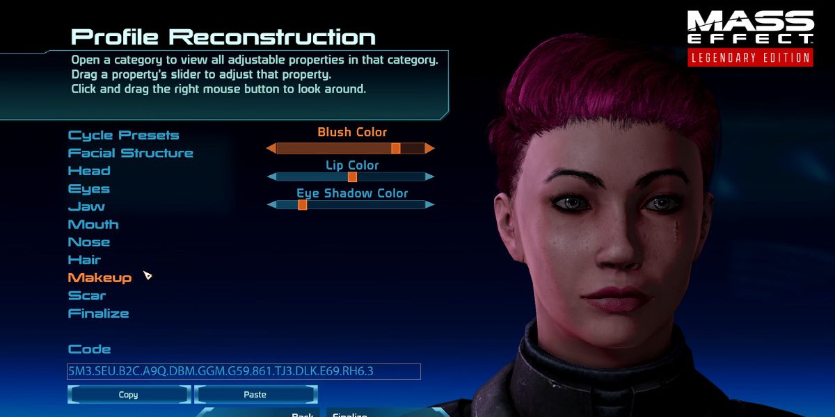 Mass Effect Legendary Edition Customize