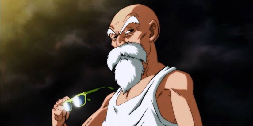 Master Roshi prepares for battle in Dragon Ball Super