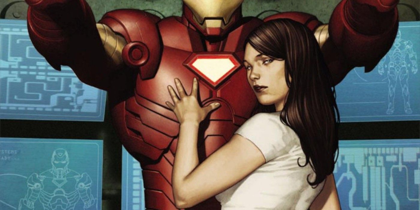 Maya Hansen Hand On Iron Man Suit