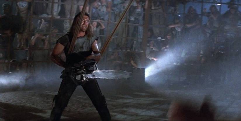 Mel Gibson as Mad Max in the Thunderdome