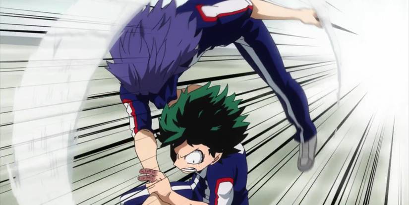 Midoriya vs Shinso in My Hero Academia