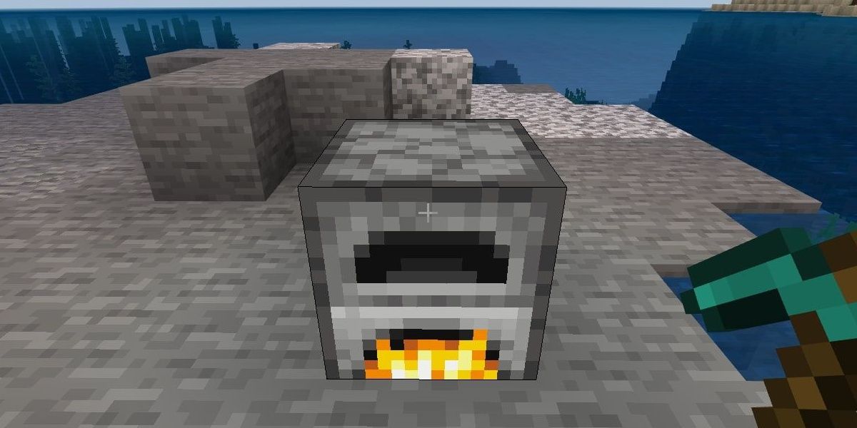 Furnace cooking Minecraft