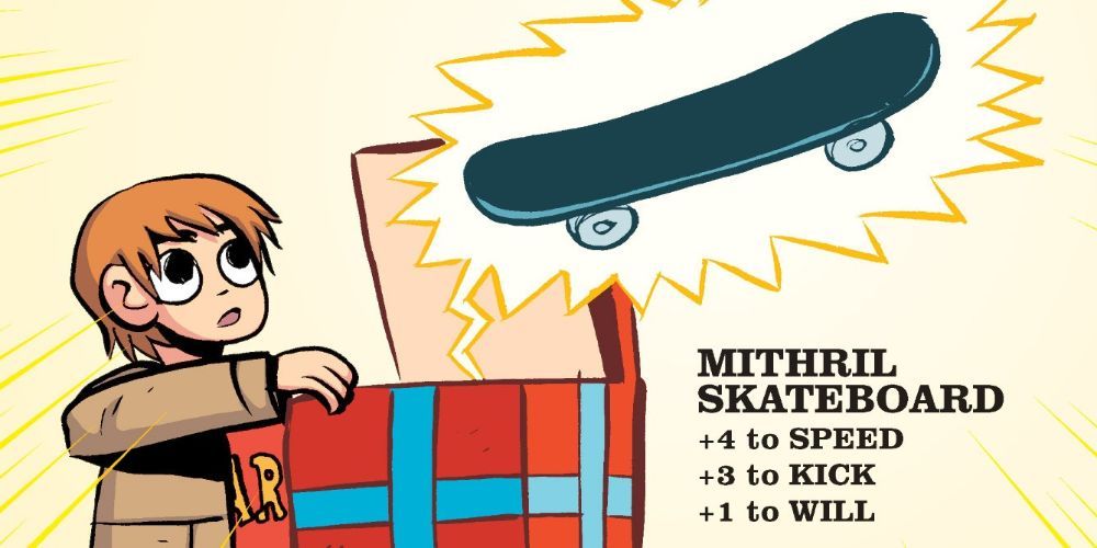Mithril Skateboard Scott Pilgrim Graphic Novel Movie Differences