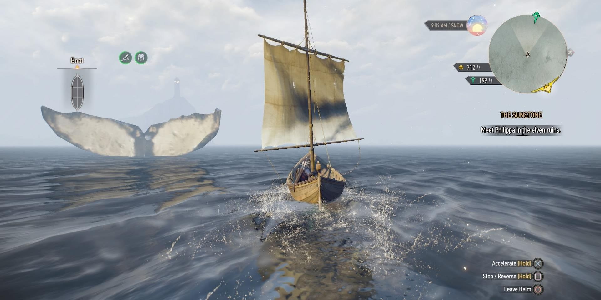 Geralt Sailing & Spotting Gevorg From The Witcher 3