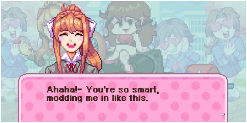 Monika Talking To The Player