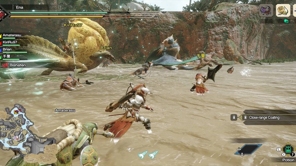Monster Hunter Rise gameplay screenshot