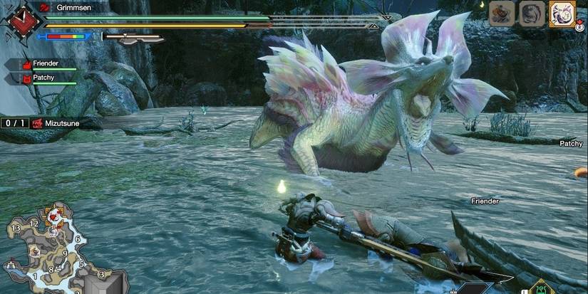 Monster Hunter Rise Fighting Mizutsune
