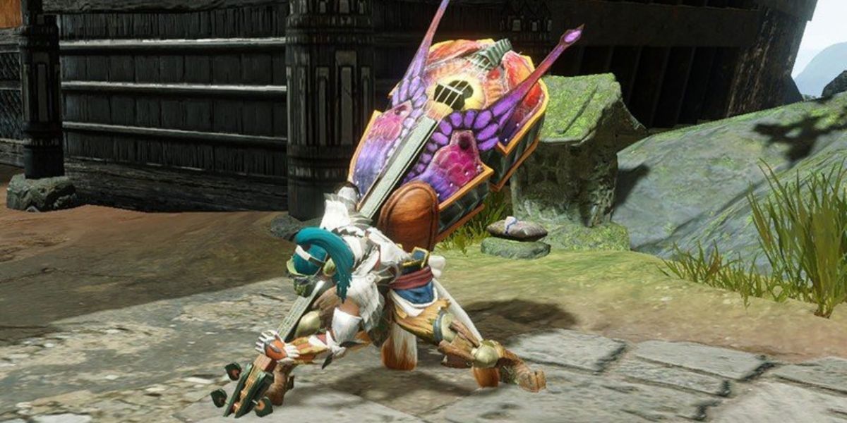 Monster Hunter Rise Hunting Horn Kneel