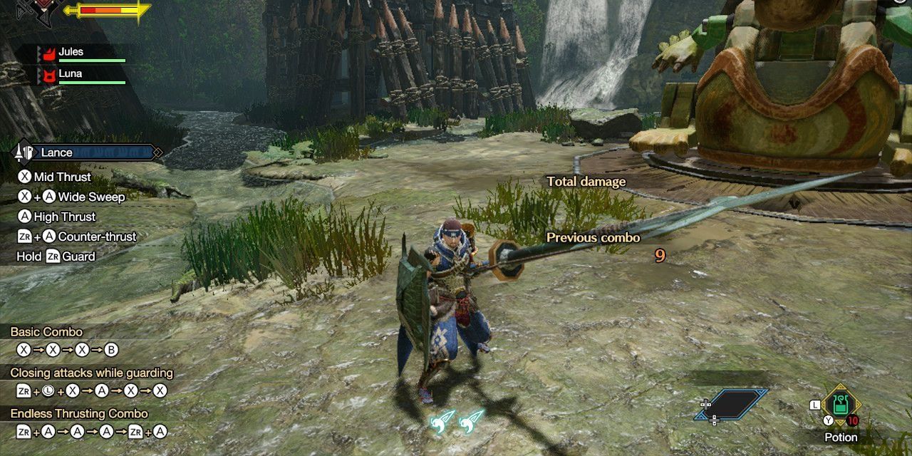 Monster Hunter Rise Lance Training Area