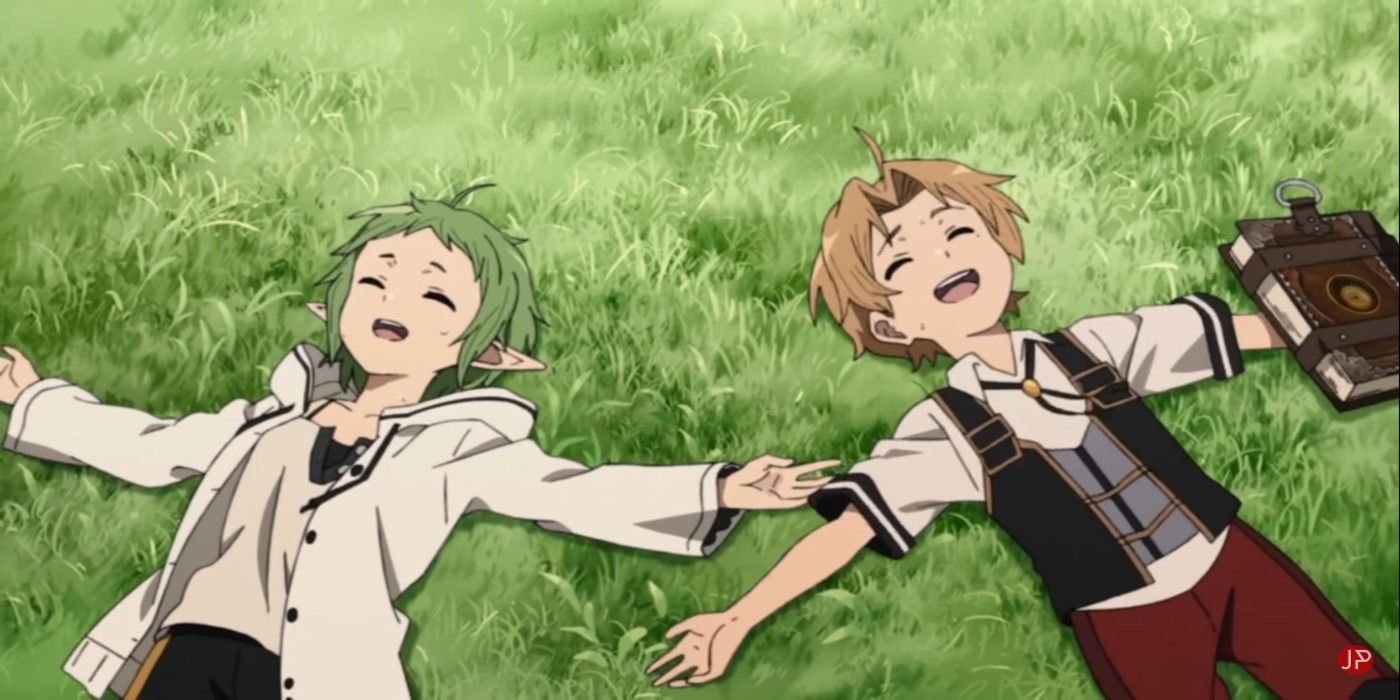 Mushoku Tensei Laying On Grass