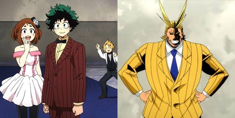 My Hero Academia Two Heroes Deku And All Might Formal Attire