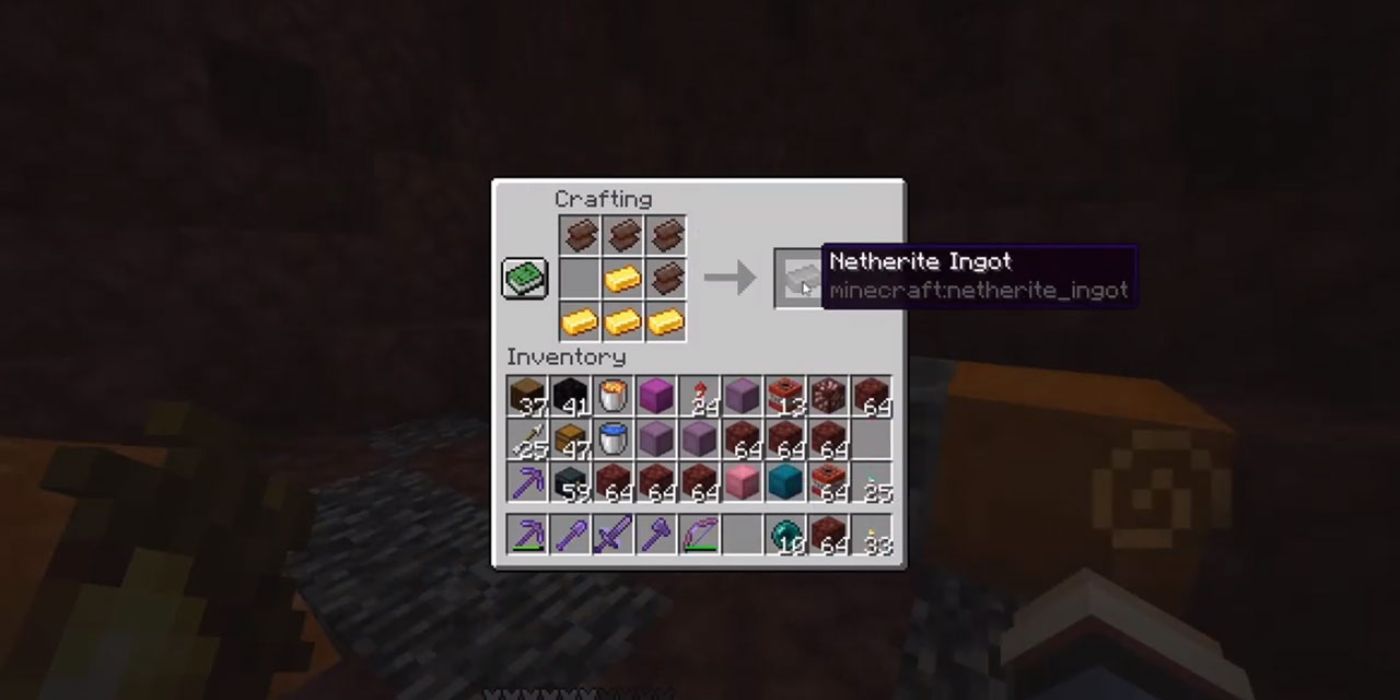 Netherite Crafting Ancient Debris Minecraft