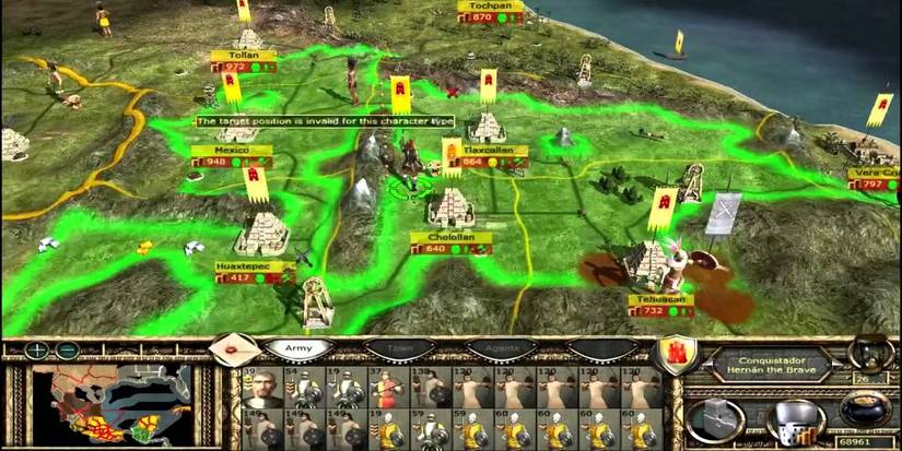 New Spain Campaign Map From Medieval II Kingdoms