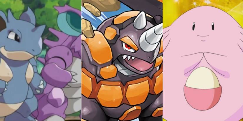 Pokemon Nidoqueen Nidoking Rhyperior Chansey