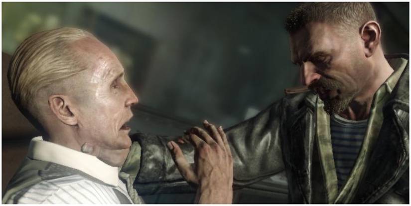 Reznov threatening Steiner on Rebirth Island