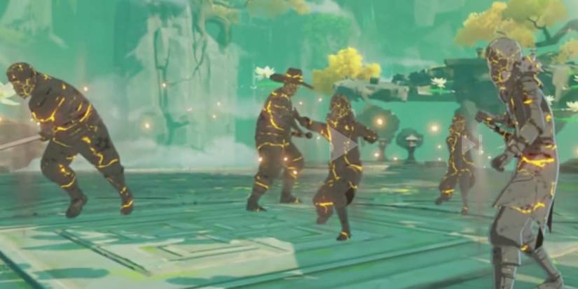 Zhongli's burst petrify enemies in a large AOE