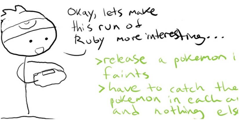 The first Nuzzlocke Challenge Comic