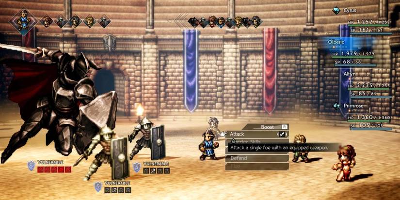 Octopath Traveler Attack Boost