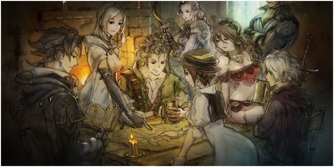 Octopath Traveler's Characters Together