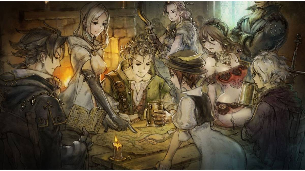 Octopath Traveler's Characters Together