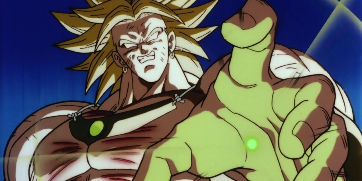Broly conjures the Omega Blaster in Dragon Ball Z: Broly - Second Coming
