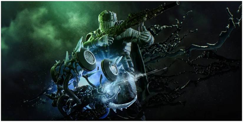 Outriders Pestilence Technomancer With Sniper Rifle