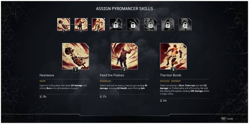 Outriders Ash Breaker Pyromancer Skills Getting Unlocked