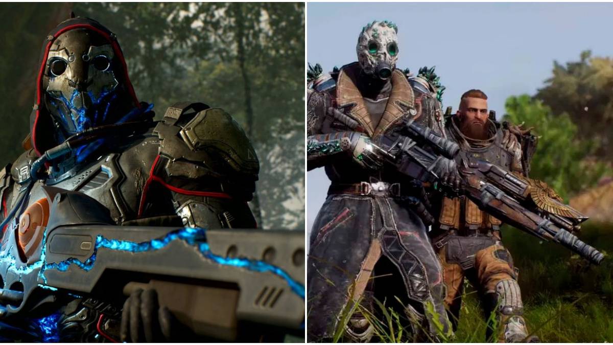 Outriders Legendary Shotgun Collage Aerie Master And High Roller Equipped