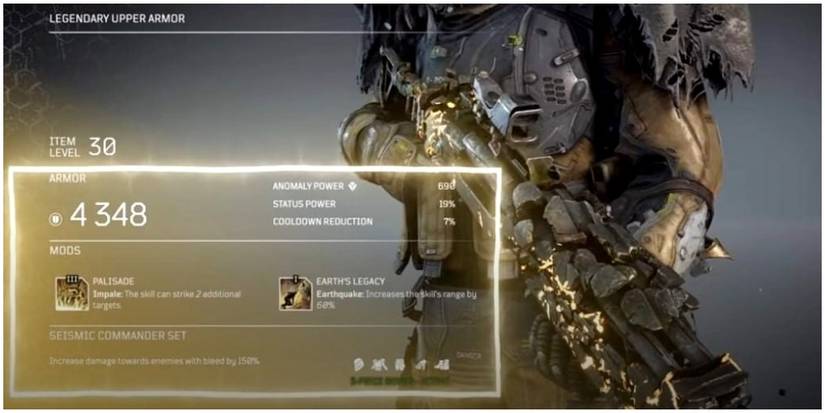 Outriders Seismic Commander Set Bonus