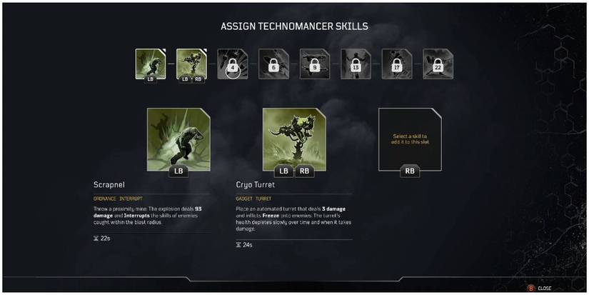 Outriders Technomancer Skills Being Unlocked