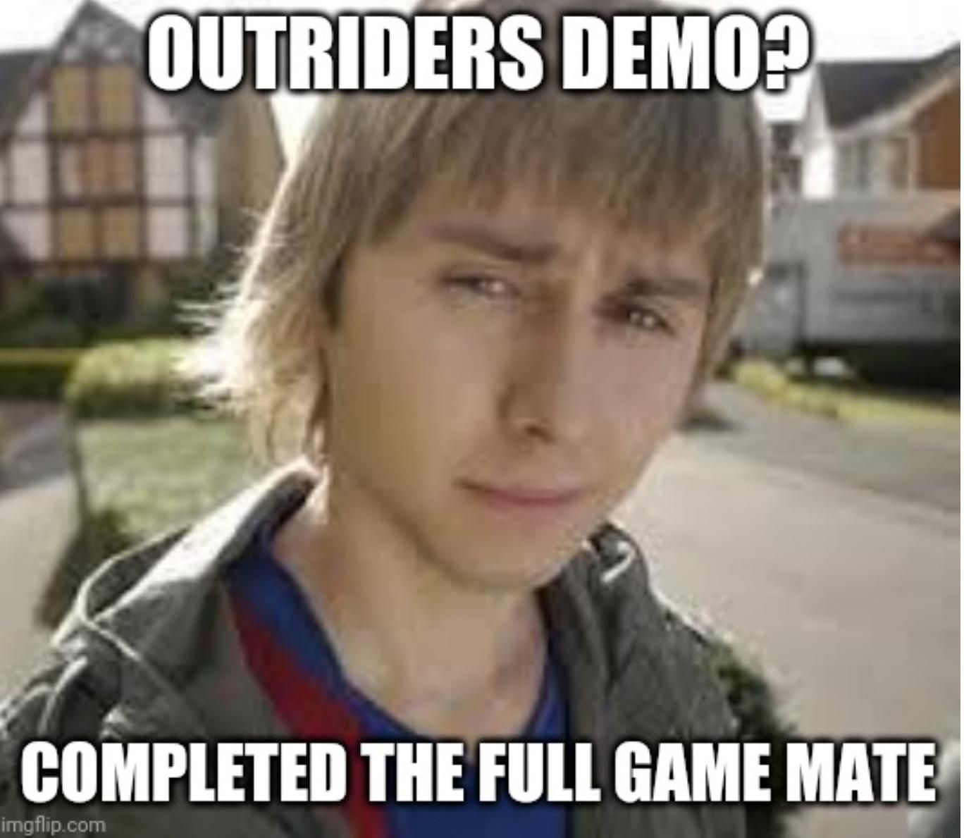 Outriders meme