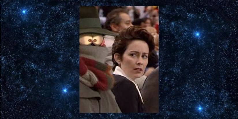 Patricia Heaton Space Jam Scene with Starry Background