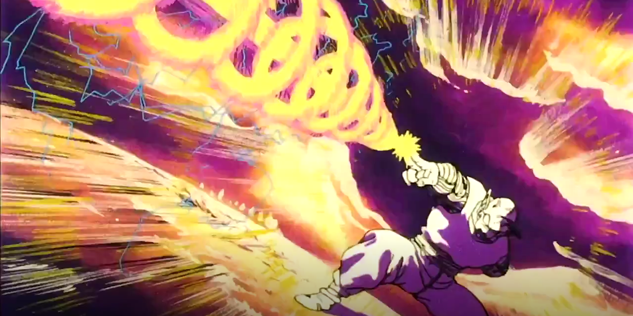 Piccolo launches the Special Beam Cannon in Dragon Ball Z