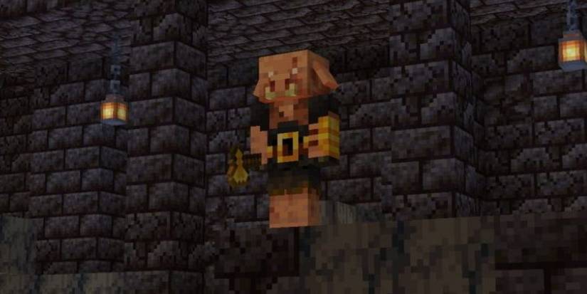 Piglin in a Bastion remnant Minecraft