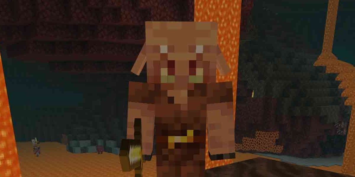 Piglin in the Nether Minecraft