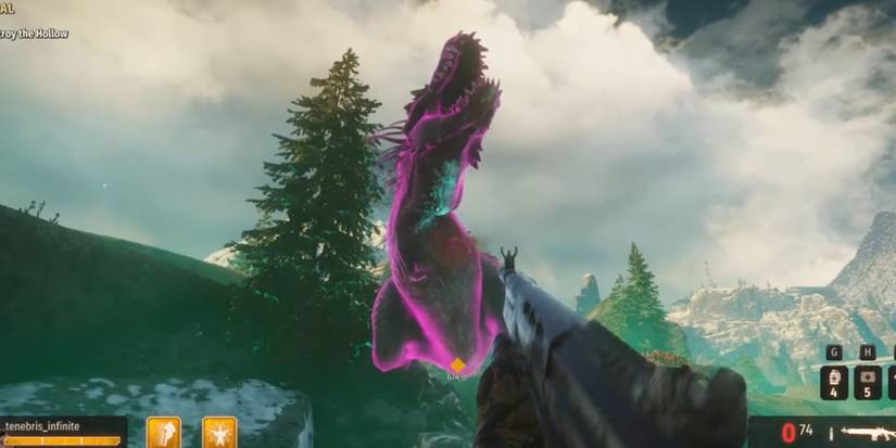Attacking a poison t rex in Second Extinction