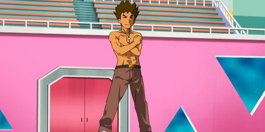 Pokémon Brock In Original Gym Leader Pose