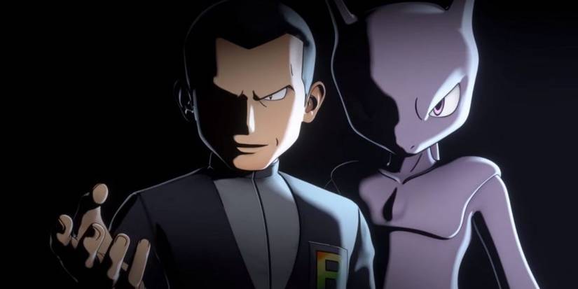 Pokemon Giovanni and Mewtwo