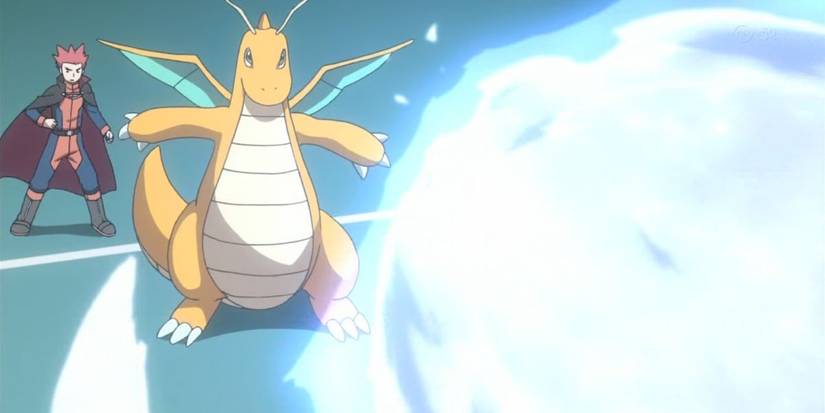 Pokemon Lance and Dragonite