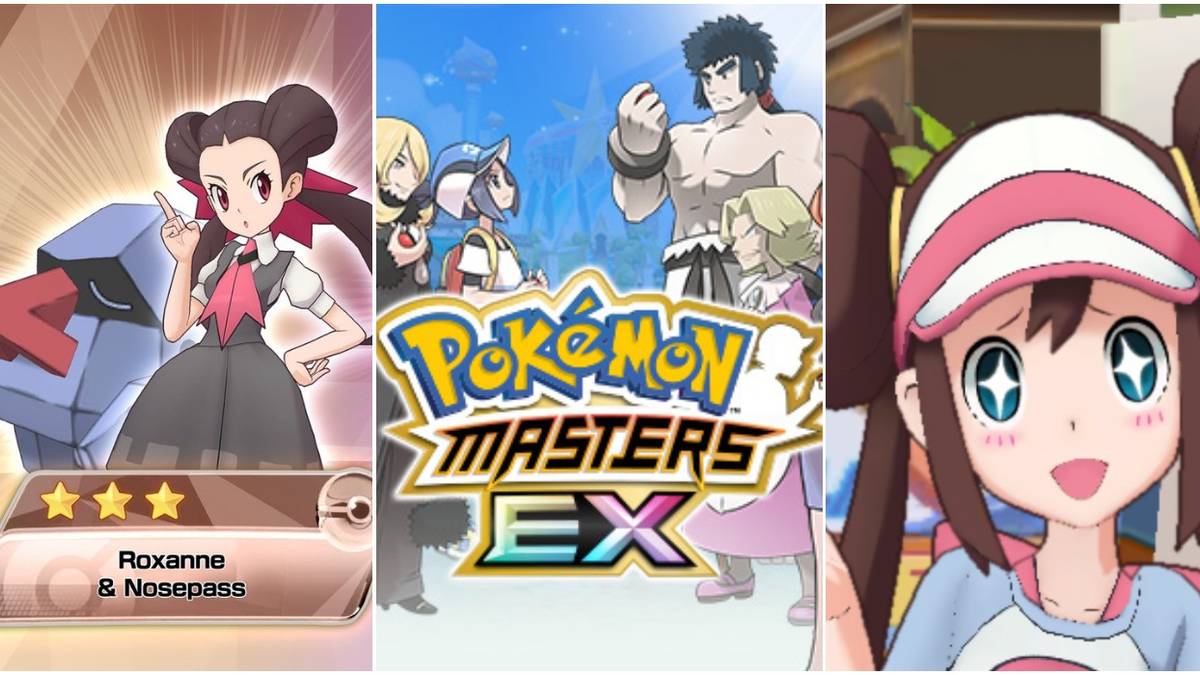 Pokemon Masters Support Sync Pairs Rosa Roxanne Nosepass