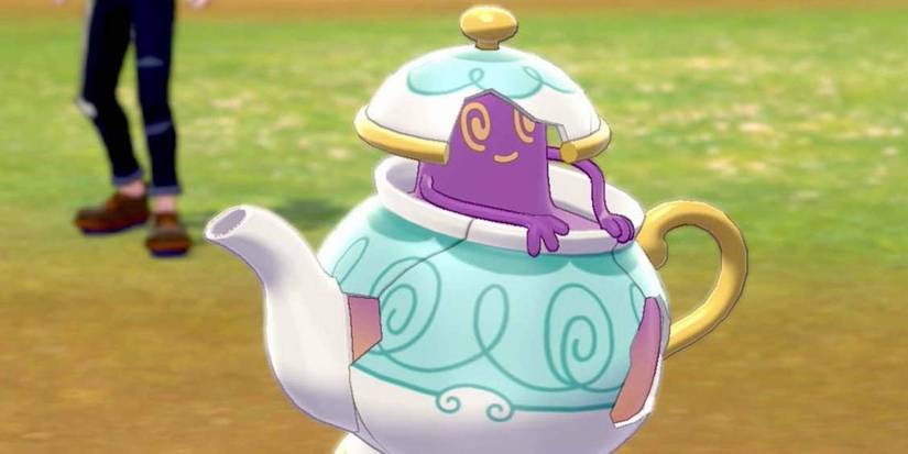 The Pokemon Polteageist In A Field